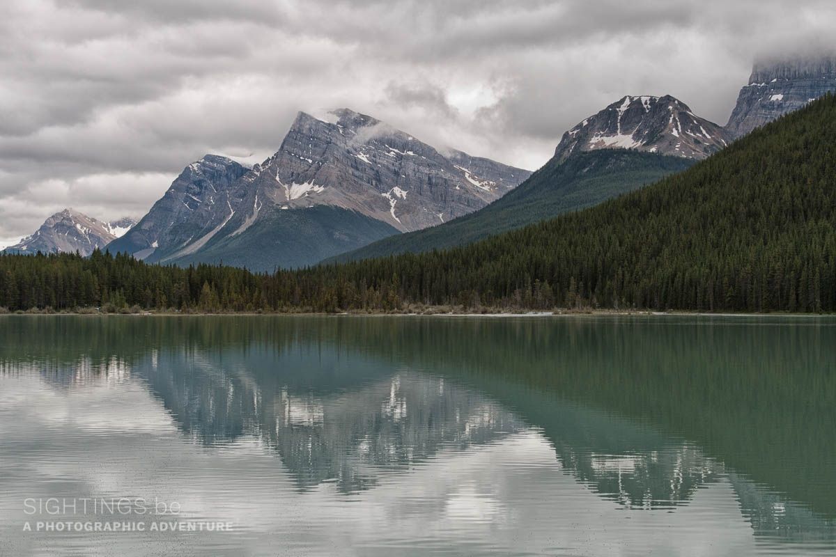 Waterfawl Lake along the Icefields Parkway