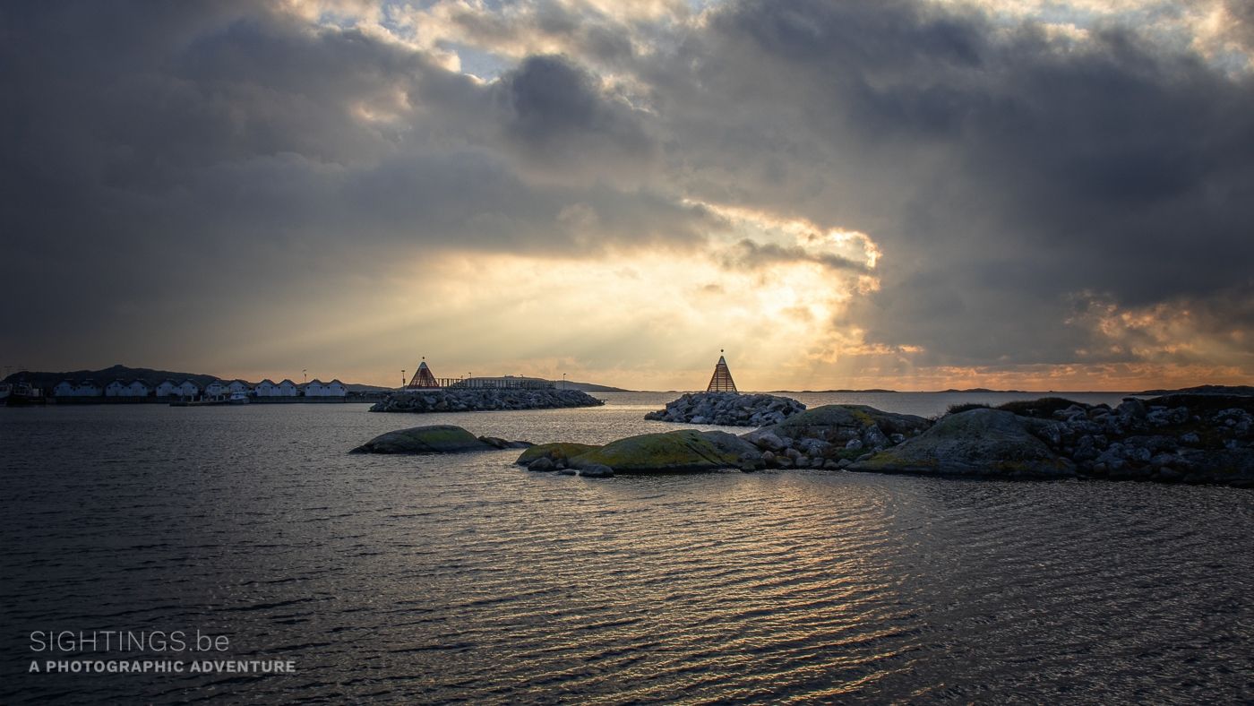 Sunset near the harbour