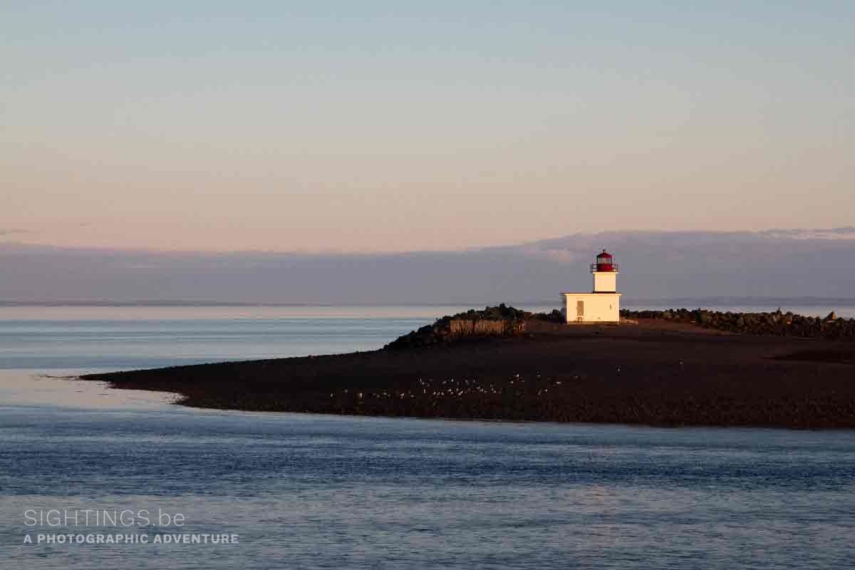 Parrboro lighthouse in the Bay of Fundy