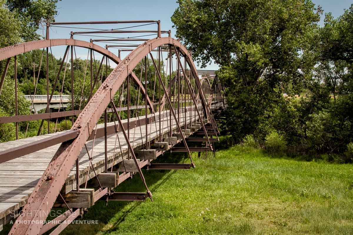 Old bridge over the North Platte River